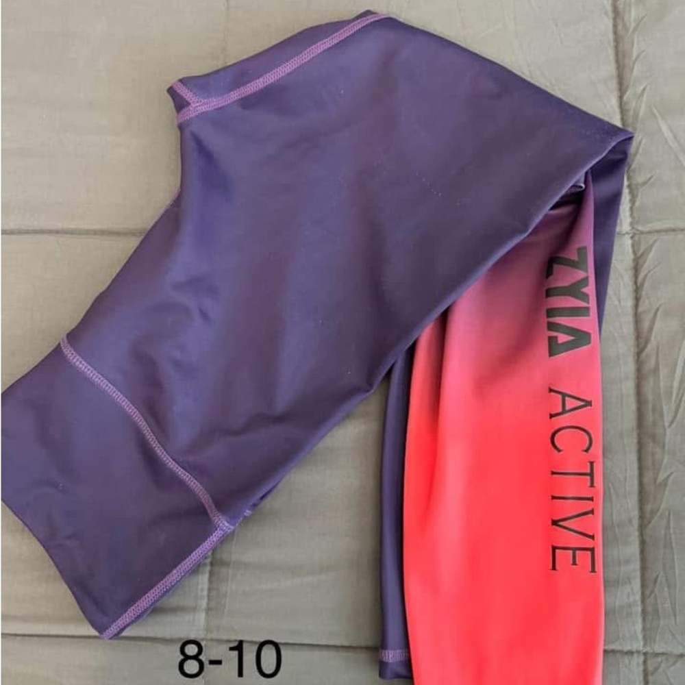 Zyia Active Purple and Pink Leggings